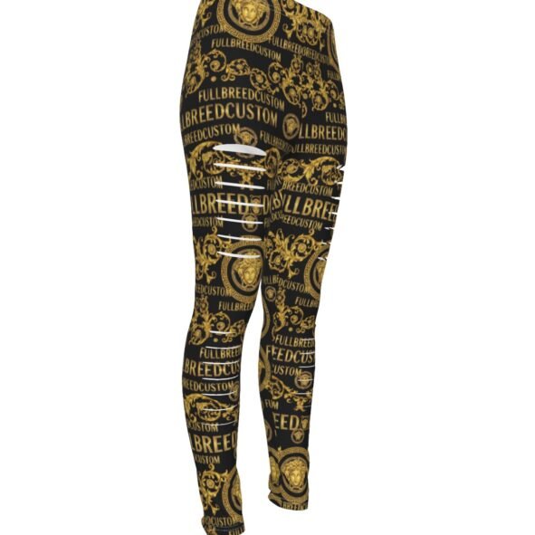 All-Over Print Women's Ripped Leggings