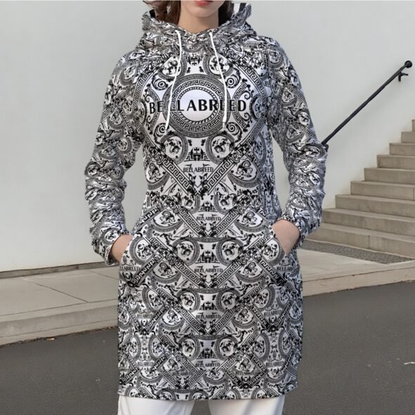 All-Over Print Women's Pullover Hoodie With Raglan Sleeve