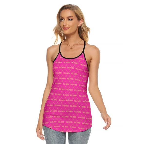 All-Over Print Women's Criss-Cross Open Back Tank Top