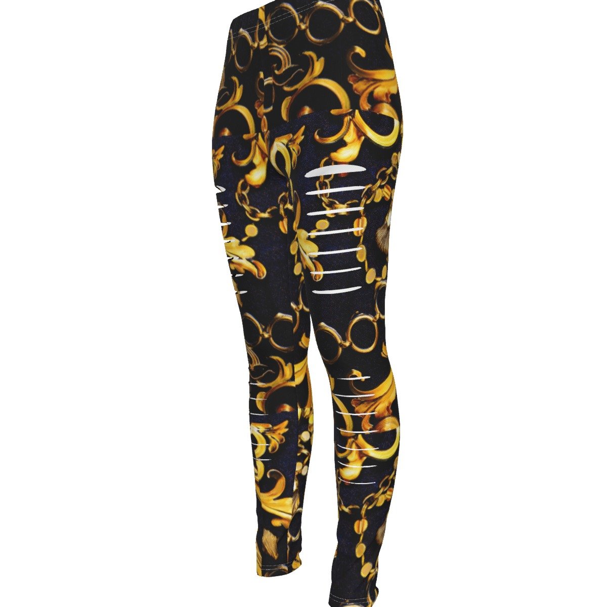 All-Over Print Women's Ripped Leggings - Image 2