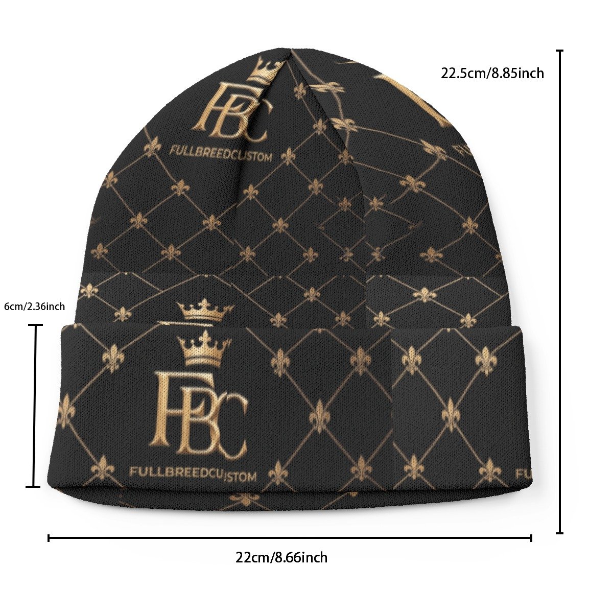 FullbreedCustom Print Knitted Hat - Image 5
