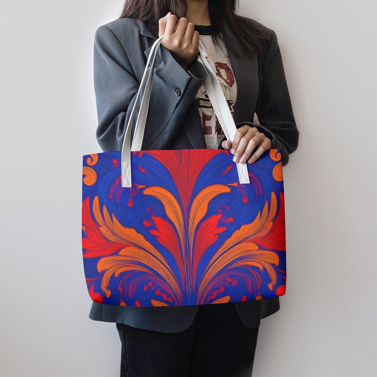 Stylish PU Leather Tote Bag - Image 6