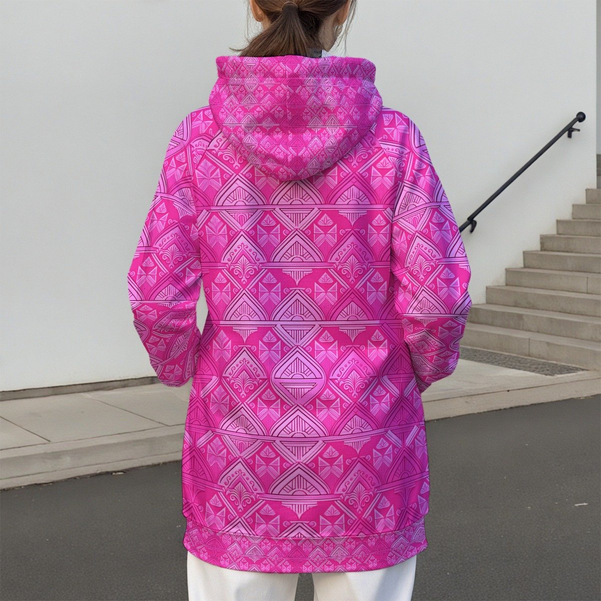 All-Over Print Women's Pullover Hoodie With Raglan Sleeve - Image 2