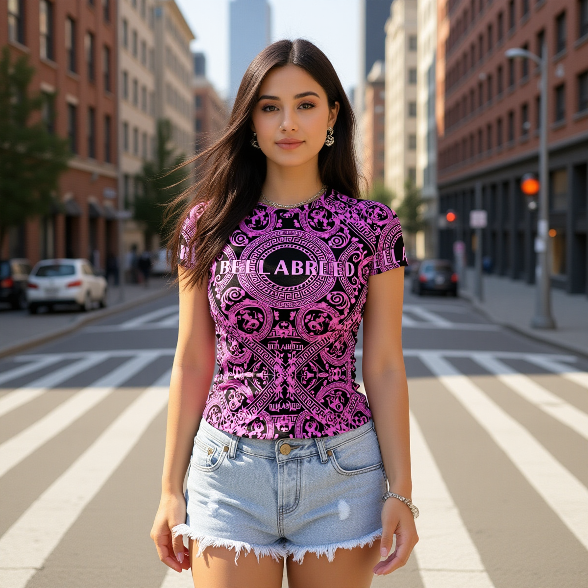 All-Over Print Women's Slim-Fit T-shirt