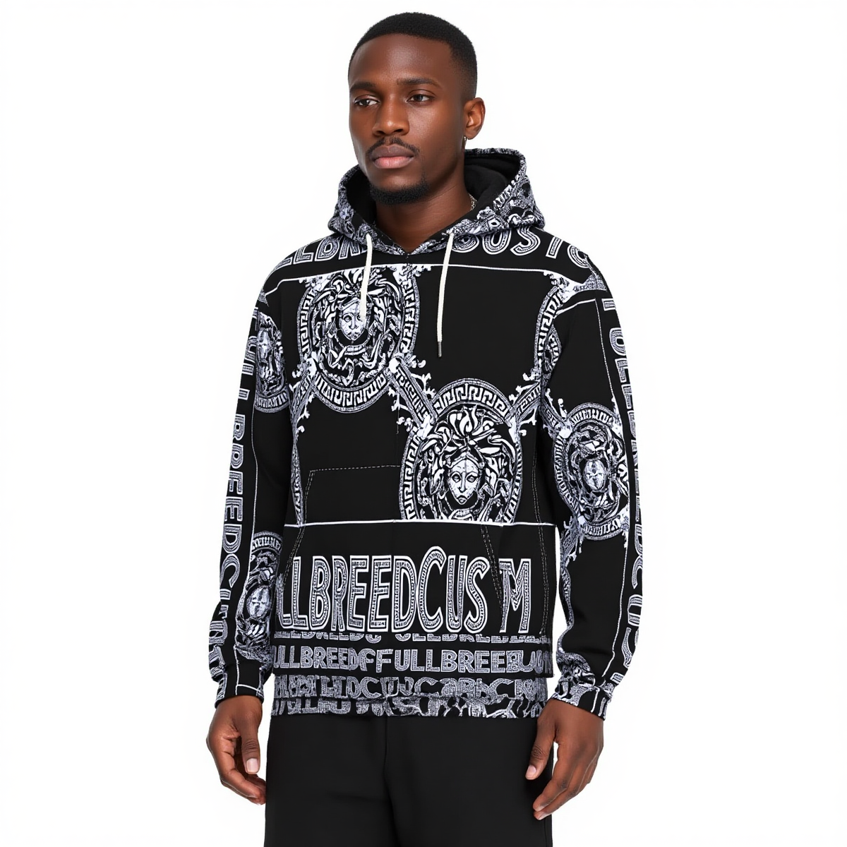 All-Over Print Men's Heavy Fleece Zip Up Hoodie - Image 2