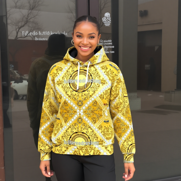 Eco-friendly All-Over Print Unisex Pullover Hoodie