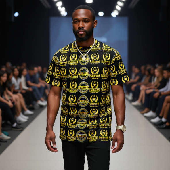All-Over Print Unisex Drop-shoulder T-shirt|180GSM