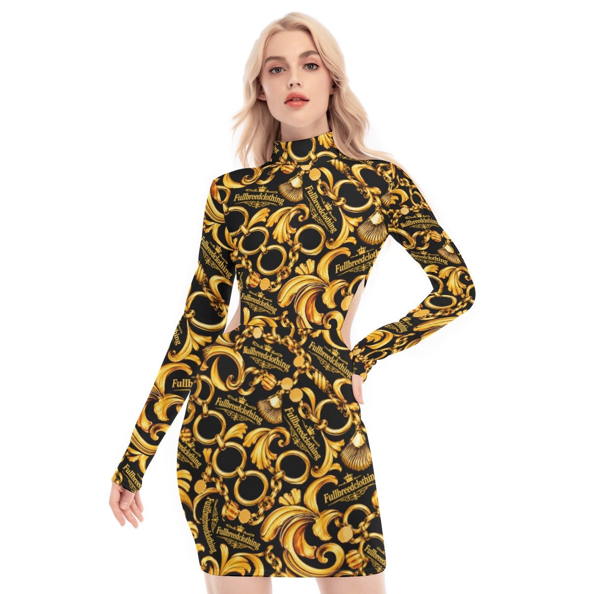 FullbreedCustom Women's Waist Hollow Hip Dress - Image 2