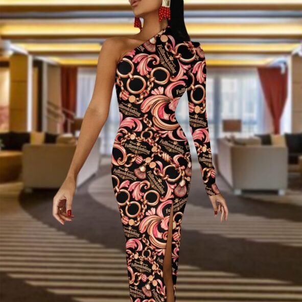FullbreedCustom Half Sleeve Slit Dress